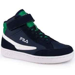 Buty dziecięce na rzep Fila CREW VELCRO MID KIDS - Buty trekkingowe dziecięce - miniaturka - grafika 1