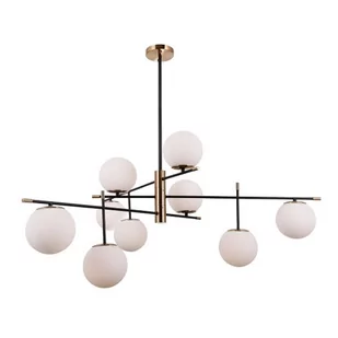 Italux Stelia lampa wisząca 9-punktowa czarna/antyczny brąz PND-43660-9 - Lampy sufitowe - miniaturka - grafika 1