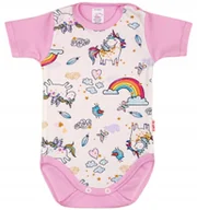 Body dla niemowląt - Body KRÓTKI rękaw 100% Bawełna JEDNOROŻCE r 86 KLEKLE - miniaturka - grafika 1
