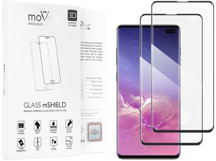 movear 2 szt. Szkło Hartowane 3D na Samsung Galaxy S10+ (Plus), G975F na Cały Ekran GLASS mSHIELD 3D czarny SG10PG3D12ABK2 - Szkła hartowane na telefon - miniaturka - grafika 6
