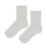 Skarpetki dla dzieci - Skarpetki dziecięce z bawełny organicznej, jasnoszare - miniaturka - grafika 1