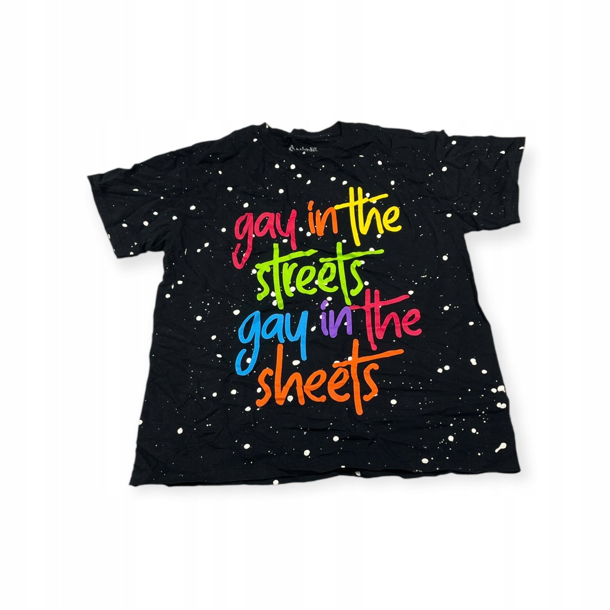 Koszulka T-shirt męski okrągły dekolt M