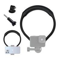 Akcesoria fotograficzne - Opaska Uchwyt na Szyję Techsuit Neck Holder JX-001 do kamerki sportowej GoPro Action Camera Black - miniaturka - grafika 1