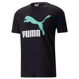 Koszulki sportowe męskie - Koszulka Puma Classics Logo 53806951 - czarna - grafika 1