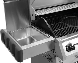 GRILL GAZOWY 3+1 STAL NIERDZEWNA 11,5KW, Z SZYBĄ - Grille gazowe - miniaturka - grafika 11