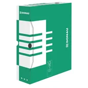 Pudła i kartony archiwizacyjne - Pudło archiwizacyjne DONAU 80 mm zielone /7660301FSC-06/ - miniaturka - grafika 1