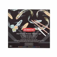 Farby i media malarskie - Zestaw Kredek Z Farbami Derwent Metallic Mixed Media Set - miniaturka - grafika 1