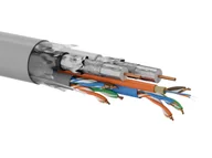 Kable miedziane - Kabel Q-LANTEC Multimedia 2xU/UTP kat.5E + 2xRG6 + 2xFO G657A1, LSOH, szary 500m - miniaturka - grafika 1