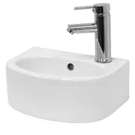 Umywalki - Umywalka ceramiczna biała 335x255x130 mm+odpływ gazowy - miniaturka - grafika 1
