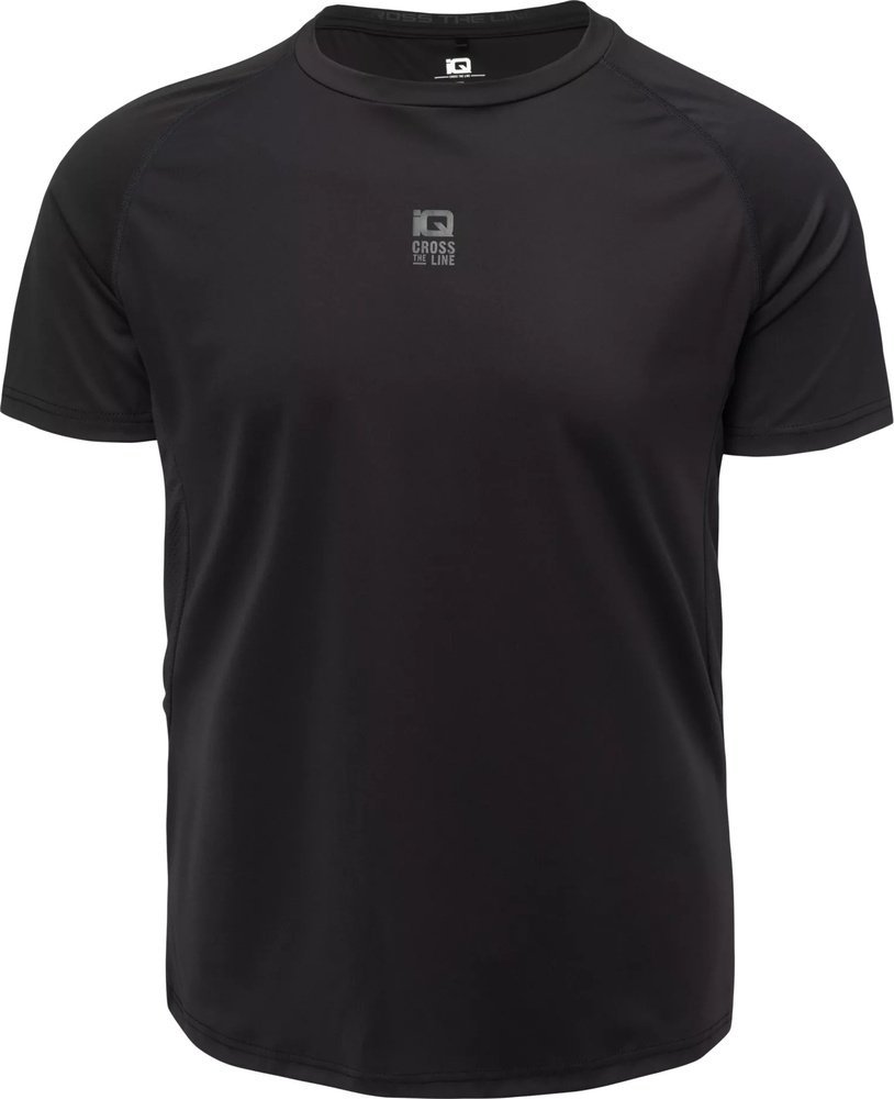 IQ Męska koszulka z krótkim rękawem Iq cross the line JELL czarny rozmiar L