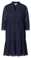 Sukienki ciążowe - ESPRIT Maternity Sukienka z haftem z dziurkami i funkcją karmienia, Night Sky Blue - 485, 44 - miniaturka - grafika 1