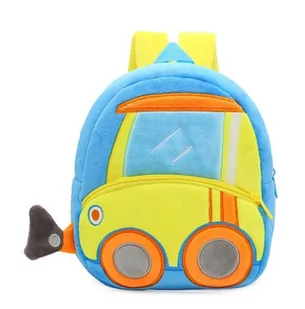 Plecak Z Maszynami Budowlanymi Dla Przedszkolaka Buldożer - Plecaki szkolne i tornistry - miniaturka - grafika 1
