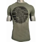 Odzież taktyczna i umundurowanie - Koszulka T-Shirt Maskpol Wzór 01 Zielona XL - miniaturka - grafika 1