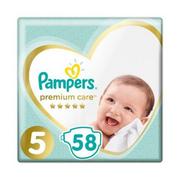 Pieluchy - Pampers 5 Premium Care Junior 58 sztuk - miniaturka - grafika 1