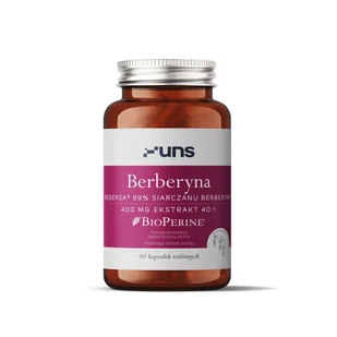 UNS Berberyna 400mg Ekstrakt 40:1 60vegcaps - Witaminy i minerały dla sportowców - miniaturka - grafika 2