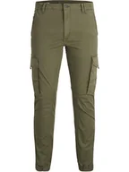 Spodnie męskie - Jack & Jones Bojówki "Paul" w kolorze oliwkowym - miniaturka - grafika 1