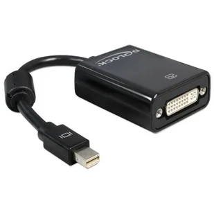 Delock Adapter DisplayPort MINI(M)-DVI-I(F)24+5PIN (65098) - Adaptery i przejściówki - miniaturka - grafika 1