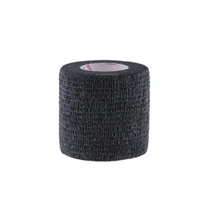 5E, bandaż kohezyjny Non-Woven Economic, lateksowy, czarny, 5 cm x 4,5 m - Apteczki i materiały opatrunkowe - miniaturka - grafika 1