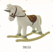 Zabawki na biegunach - Konik Koń Na Biegunach Biały - miniaturka - grafika 1