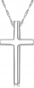 Biżuteria dla dzieci - NASZYJNIK SREBRNY KRZYŻYK KRZYŻ ŁAŃCUSZEK KOMUNIA - miniaturka - grafika 1