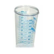 Urządzenia medyczne - GIMA pojemnik 2 L bez pokrywy do ssaka jednorazowego użytku Akcesoria do ssaka - miniaturka - grafika 1