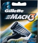 Maszynki do golenia i wkłady - Gillette Mach3 Ostrza wymienne do maszynki do golenia dla mężczyzn 8 sztuk - miniaturka - grafika 1