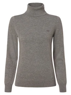 Gant Sweter damski Kobiety Wełna szary jednolity, S - Swetry damskie - miniaturka - grafika 1