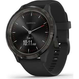 Garmin pasek vivoactive 3 Black Silicone 20mm (czarny) - Akcesoria do zegarków - miniaturka - grafika 1