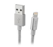 Kable - SBS Kabel SBS USB Lightning 1m Srebrny > 50 za 500 z kartą SODEXO | Odbiór w 29 min | Darmowa dostawa | Dogodne raty | Sprawdź < - miniaturka - grafika 1