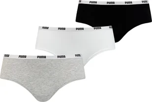 Bielizna damska Puma Hipster 3P Pack biało-szaro-czarne 5030070 01 / 907592 01-XS - Majtki damskie - miniaturka - grafika 1