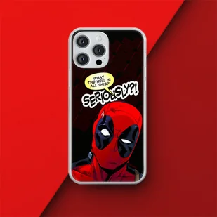Etui Deadpool 010 Marvel Nadruk pełny Czarny Producent: Xiaomi, Model: REDMI 10C - Etui i futerały do telefonów - miniaturka - grafika 1