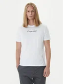 Koszulki męskie - Calvin Klein T-Shirt Logo 30s LV04LD230G Biały Relaxed Fit - miniaturka - grafika 1