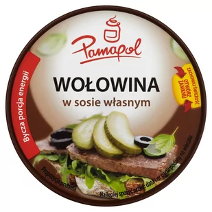 Pamapol Wołowina w sosie własnym 300 g - Pasztet i przetwory mięsne - miniaturka - grafika 1