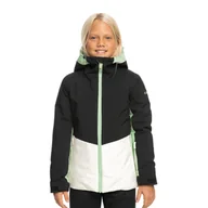 Kurtki narciarskie - Kurtka snowboardowa dziecięca ROXY Silverwinter Girl true black 16/XXL - miniaturka - grafika 1