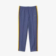 Spodnie męskie - Spodnie dresowe Lacoste Paris z żakardowym monogramem - miniaturka - grafika 1