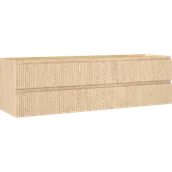 Szafki łazienkowe - Mexen Rivel szafka łazienkowa podumywalkowa 160 cm, 2 szuflady, ryflowana , dąb - 91A20-16047-2-BFF81 - miniaturka - grafika 1