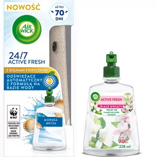 AIR WICK Automatyczny odświeżacz powietrza z wkładem Air Wick 24/7 ACTIVE FRESH o zapachu morskiej bryzy 228 ml - Odświeżacze powietrza - miniaturka - grafika 1