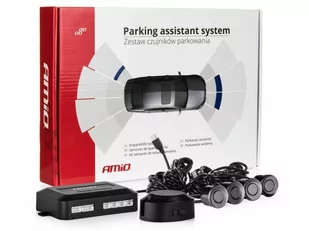 AMiO 01567 Zestaw czujników Buzzer 4 sensory czarne AMI-01567 - Czujniki parkowania - miniaturka - grafika 1