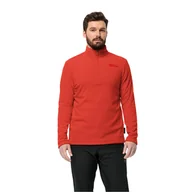 Bluzy męskie - Męska bluza polarowa Jack Wolfskin TAUNUS HZ M strong red - S - miniaturka - grafika 1