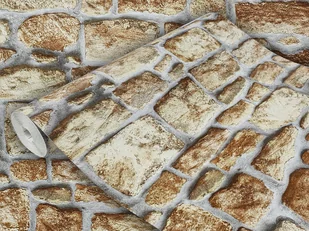 Samoprzylepna Okleina Meblowa Szaro-Brązowa Cegła Na Szafę Meble 67x990 - Tapety - miniaturka - grafika 1