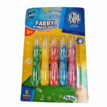 Astra Farba w pędzelkach 5 kolorów - Przybory szkolne - miniaturka - grafika 1