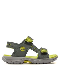 Timberland Sandały Moss Jump 2 Strap Sandal TB0A68RHL951 Khaki - Buty dla chłopców - miniaturka - grafika 1