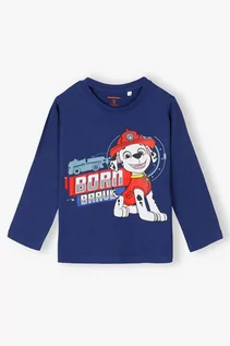 Bluzki dla chłopców - Psi Patrol bluzka dla przedszkolaka - granatowa - grafika 1
