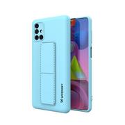 Etui i futerały do telefonów - Wozinsky Kickstand Case elastyczne silikonowe etui z podstawką Samsung Galaxy M51 niebieski - miniaturka - grafika 1