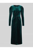Sukienki - Sukienka koktajlowa z aksamitu z dodatkiem moheru model HELLA - YAS - miniaturka - grafika 1