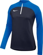 Koszulki i topy damskie - NIKE Damski top W Nk Df Acdpr K z długim rękawem, Obsidian/królewski niebieski/biały, XL - miniaturka - grafika 1