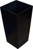 Donice - Lamela Doniczka Finezja+Wkł 35X35H68 Czarny Połysk - miniaturka - grafika 1
