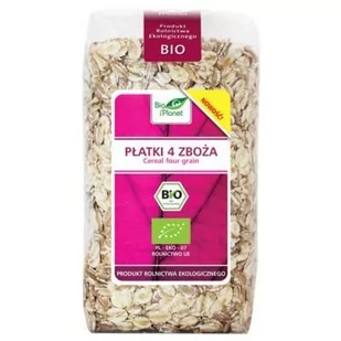 Bio Planet płatki 4 zboża 300g 5907814668011 - Płatki śniadaniowe i musli - miniaturka - grafika 1