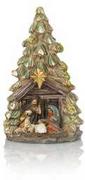 Ikony i obrazy sakralne - Szopka bożonarodzeniowa Święta Rodzina choinka - miniaturka - grafika 1