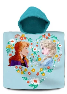 Poncho kąpielowe. 60x120cm, bawełna Frozen. Kraina Lodu. Kids Euroswan - Okrycia kąpielowe dla dzieci - miniaturka - grafika 1